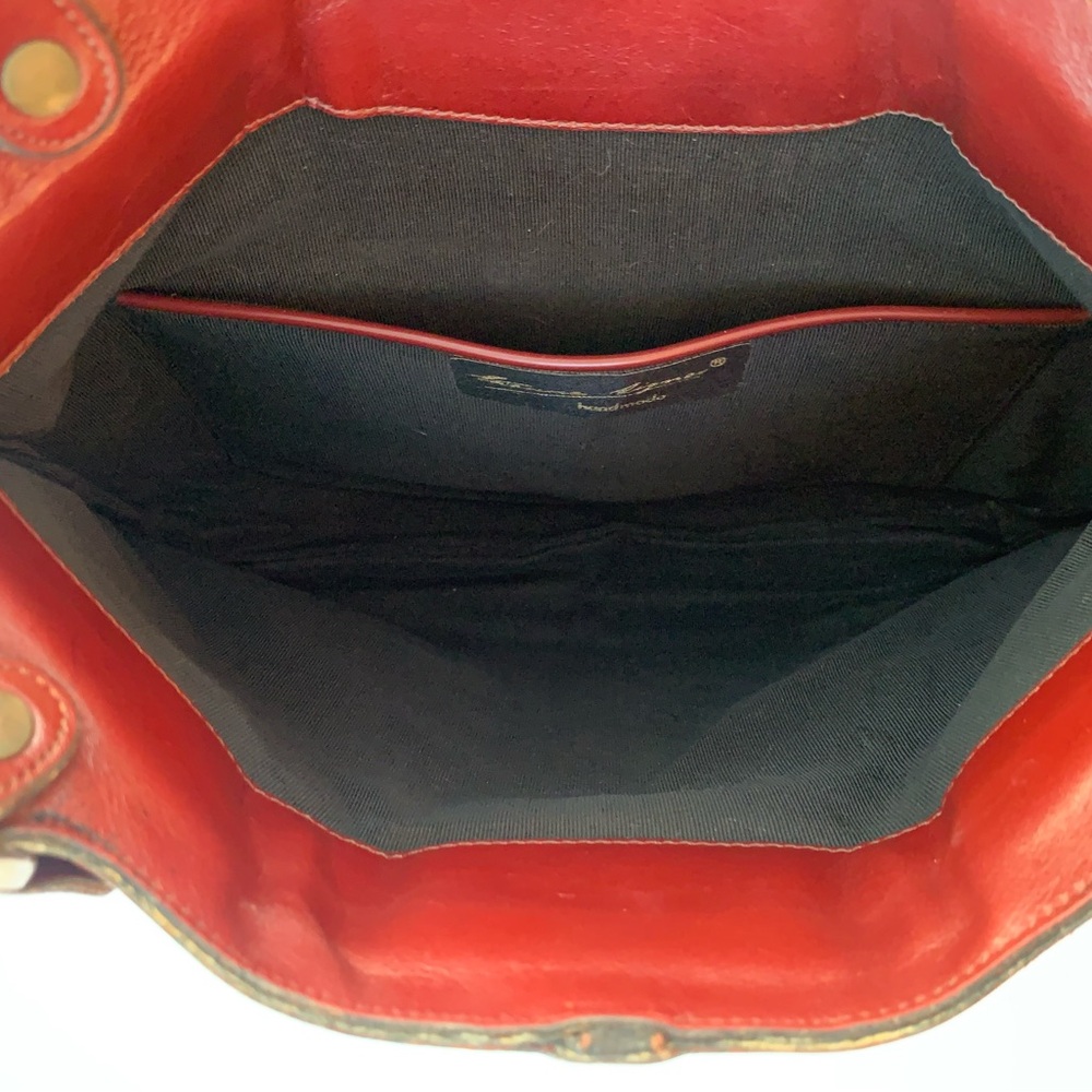 Etienne Aigner Red Oxblood Leather Shoulder Bag - Picture 6 of 16